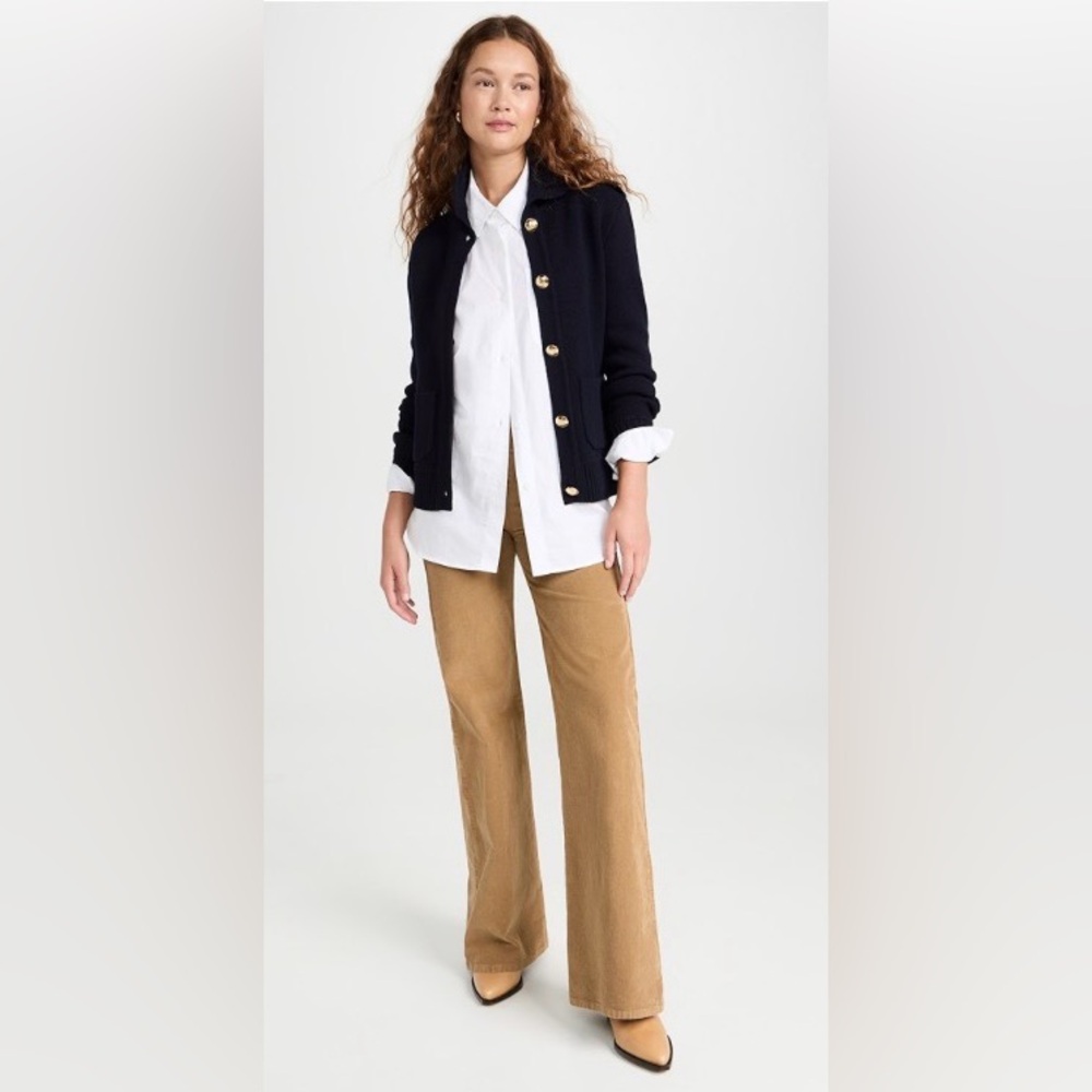 Nili Lotan Florence Wide-Leg Jeans in Camel Brown - Picture 5 of 11